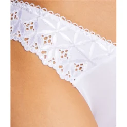 Aubade Bahia & Moi Tanga - White Embroidery Lingerie 9 Aubade Bahia & Moi Tanga - White Embroidery Lingerie -FITANCY Boutique tanga blanc 1208653 2 1140x1140