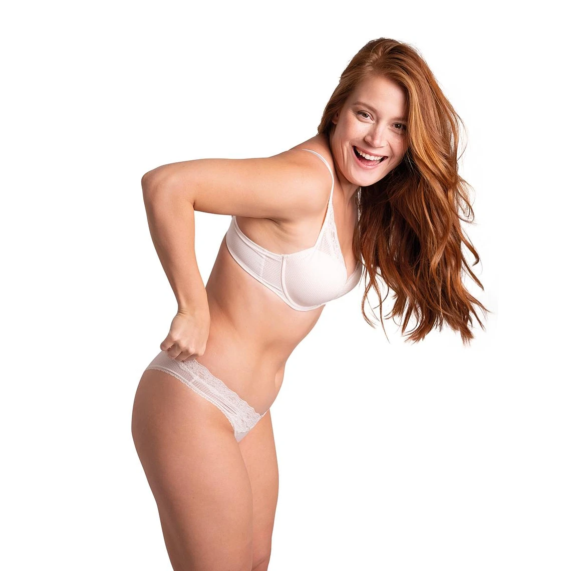 Passionata Tanga Dentelle Florale - Beige 4 Passionata Tanga Dentelle Florale - Beige – Image 2