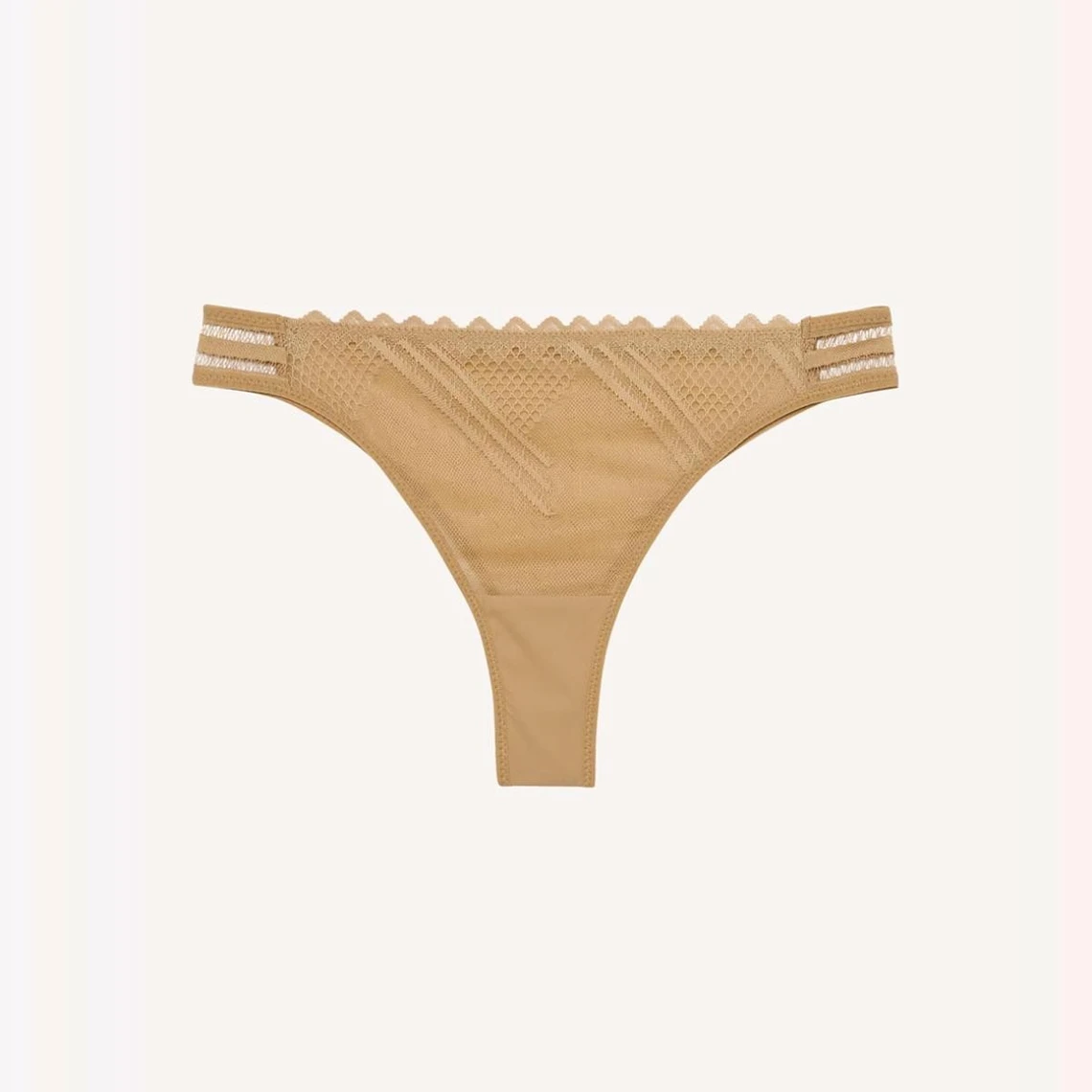 Passionata Tanga En Dentelle Graphique - Toffee 5 Passionata Tanga En Dentelle Graphique - Toffee – Image 3