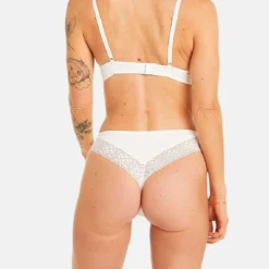 Pomm Poire Palanquin Tanga Ivoire - Lingerie Dentelle Élégante -FITANCY Boutique tanga ivoire palanquin blanc 3620457 7615489 89 1140x1140
