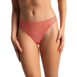Passionata Tanga à Motifs Fleuris - Rose