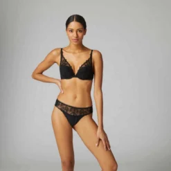 Simone Perele Tanga - Noir Simone Pérèle Bloom -FITANCY Boutique tanga noir 3268256 4 1140x1140