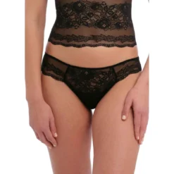 Tanga Noir Wacoal Lingerie Ravissant