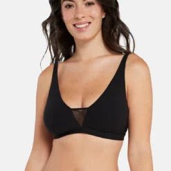 Brassiere Microfibre Sans Armatures Noir - Thelma