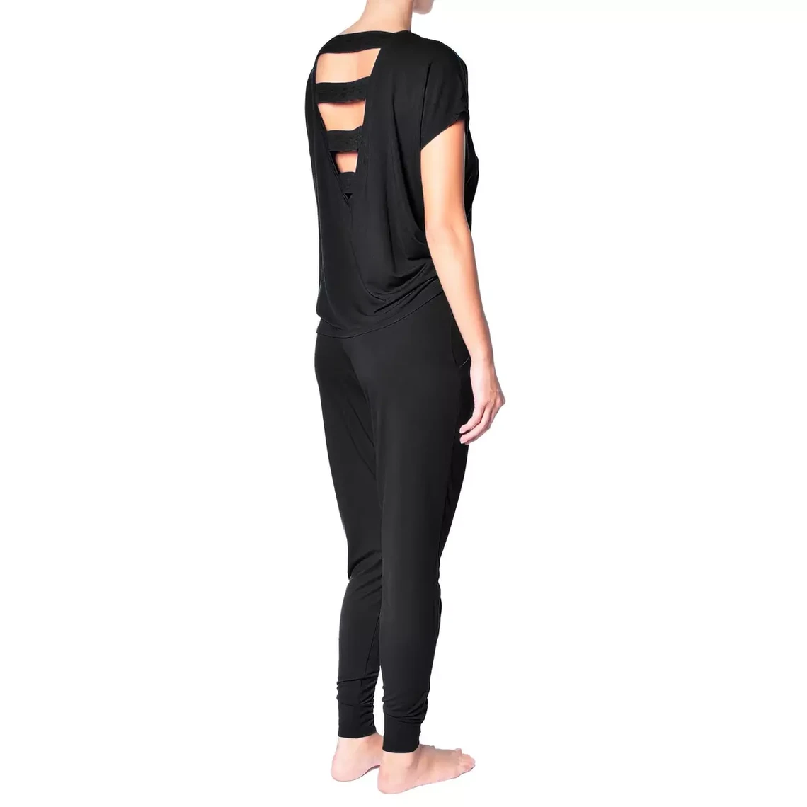 Huit Lingerie Jeanne Jogger en Modal - Noir 5 Huit Lingerie Jeanne Jogger en Modal - Noir – Image 3